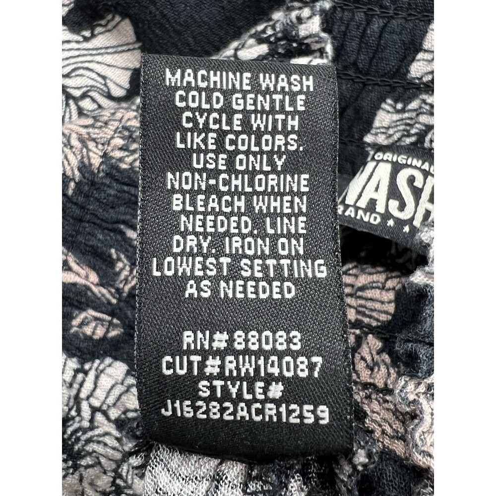 Rewash‎ Junior's L Smocked Waist Split Leg Pants Floral Pull-On Boho Festival - Picture 13 of 14